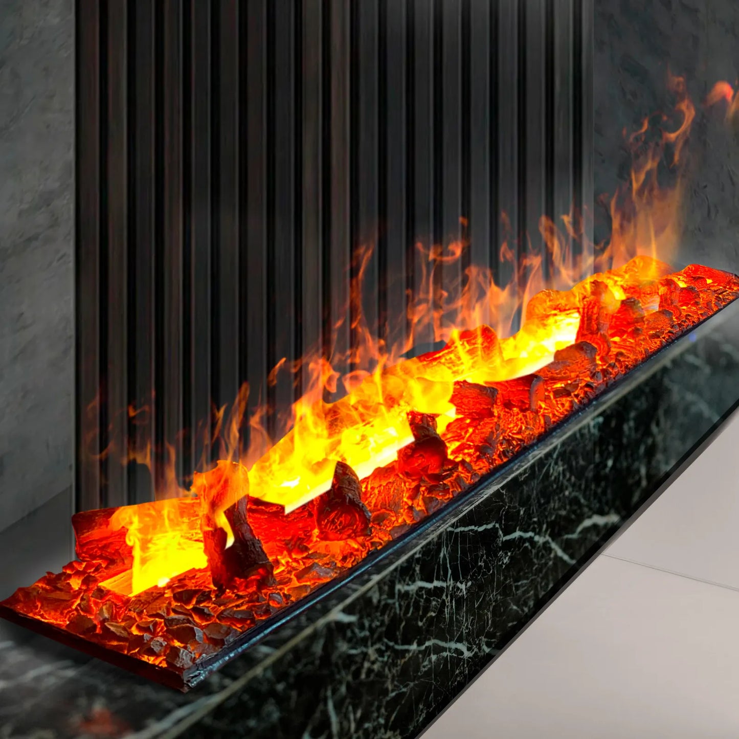 3D Fireplace. Simulated Charcoal Flame /Humidifier - Your Homes Décor and More