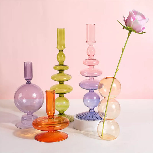 Nordic Glass candle holders