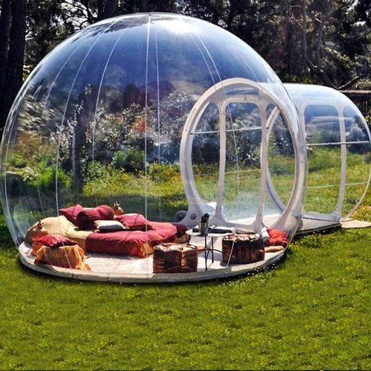 Outdoor Camping Inflatable Bubble Tent Large DIY Home House Backyard Camping Rain And Windproof Cabin Bubble Transparent Tent