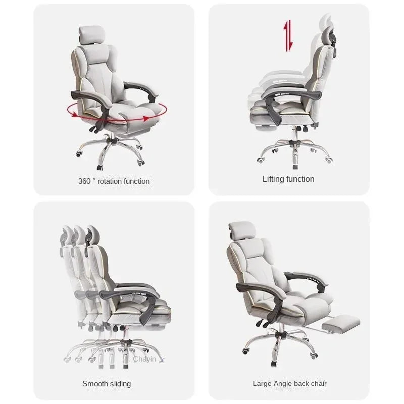 Computer Chair Office Chair Ergonomic Office Chair Backrest Home Comfortable Sedentary Boss Rotating Chair Office Furniture - Your Homes Décor and More