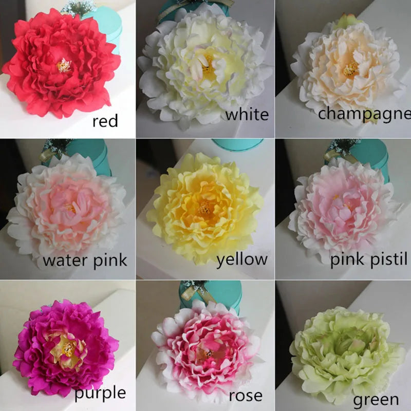 20pcs Artificial Peony Flower Heads - Your Homes Décor and More