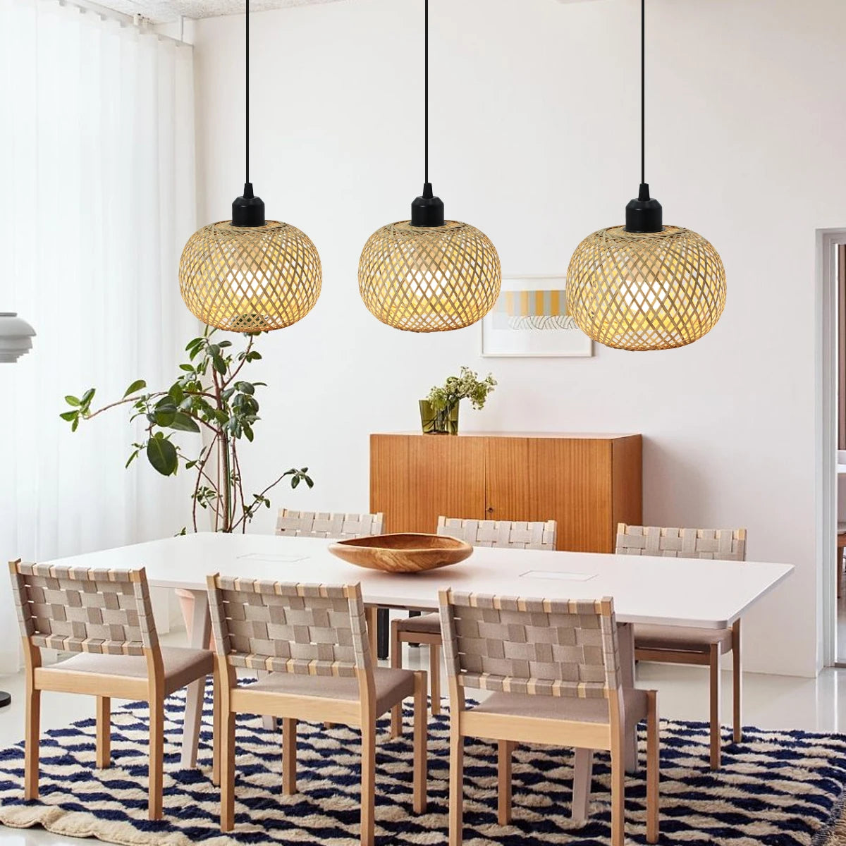 Bamboo Hand Woven Pendant Lamp - Your Homes Décor and More
