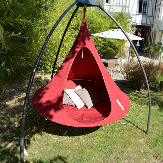 Outdoor camping waterproof leisure hanging sofa tent for multiple people. Butterfly swing hammock hanging chair.