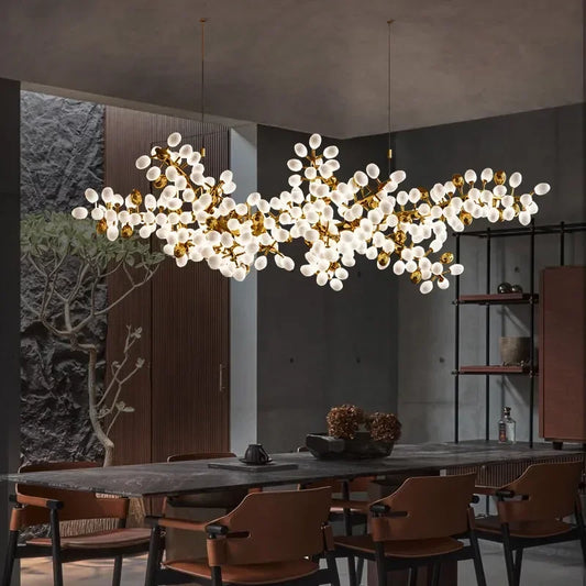 Modern luxury crystal chandelier, living room ceiling, stunning home decor to display. Suspended art!