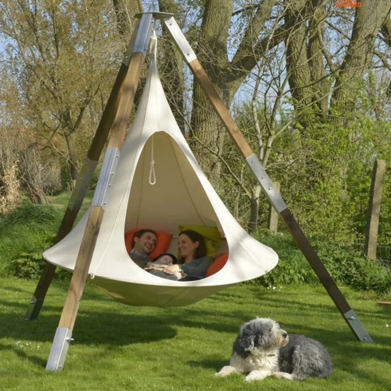 UFO Shape Teepee Tree Hanging Swing Chair For Kids & Adults. Outdoor Hammock, Tent, Patio Furniture, Camping