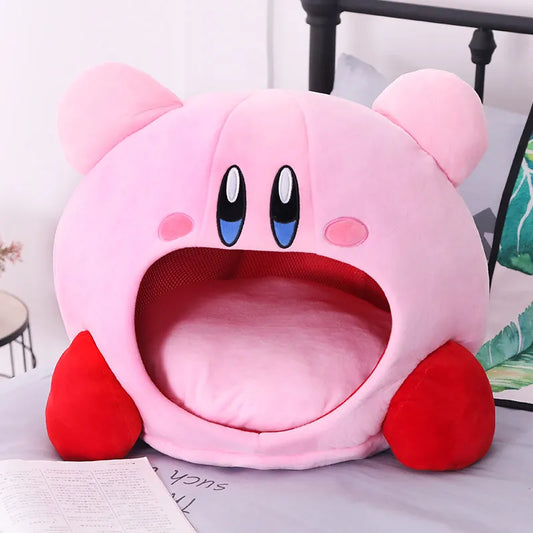 Anime Games Kirby Plush Doll.  Cozy Nap Pillow.  Soft Pet Nest