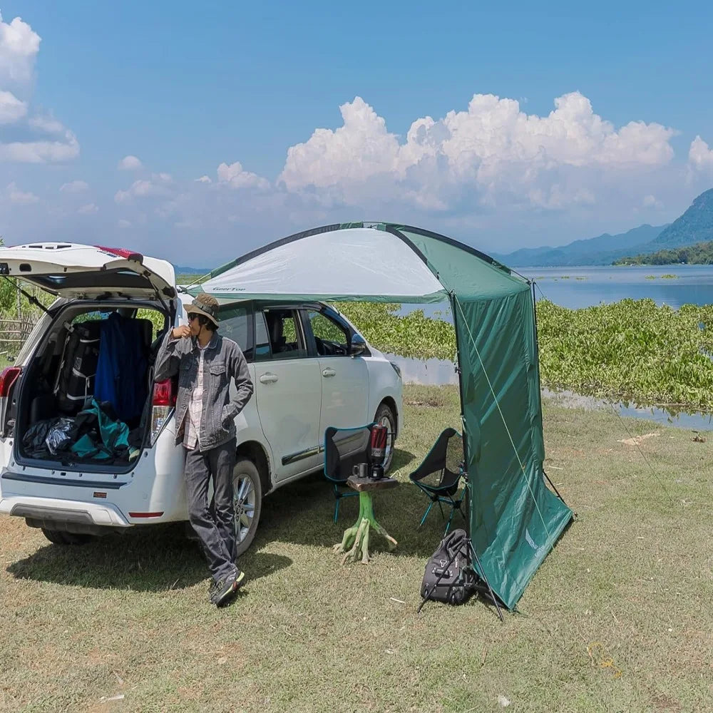 Portable Car Awning for Camping Vehicle Side Tent for SUV Car Trunk Shade