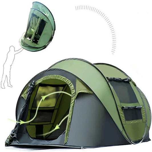Speed Open x 1 second! Outdoor Tent.  Polyester Spring/Summer/Autumn Camping Accessories Rain and Sun Protection