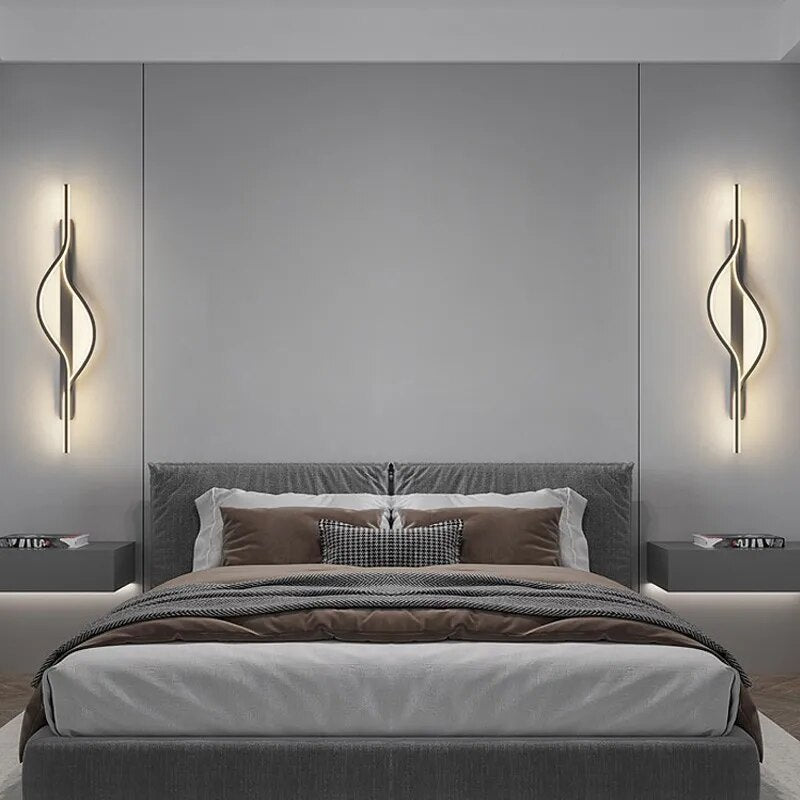 Long Curves LED Sconce - Your Homes Décor and More