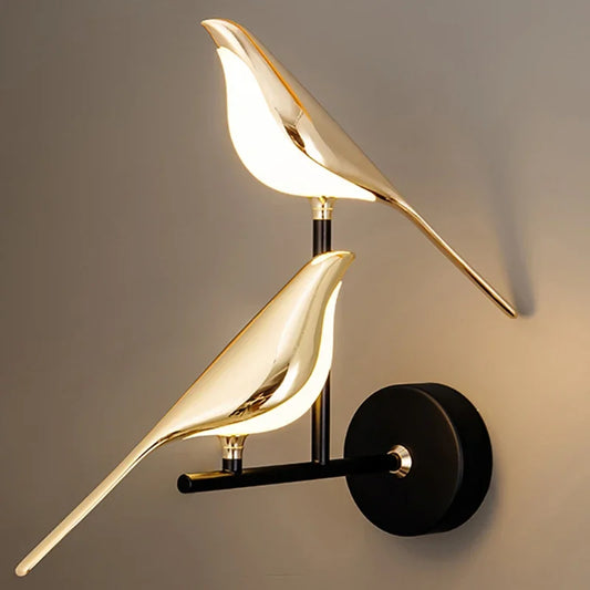 Creativity Bird Light Led Wall Lamps Hallway Stairs Sconce Wall Mounted Bedroom Bedside Lamp Postmodern Designer Decor Fixtures - Your Homes Décor and More