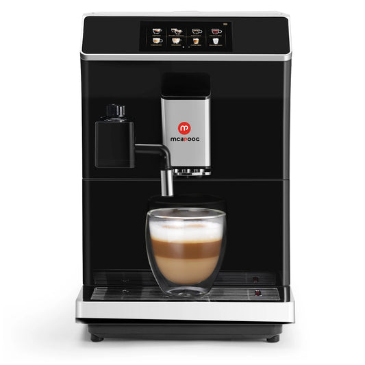 Fully Automatic 19-Bar Espresso Machine. Bean To Cup Cappuccino With Milk Frother. 16 Flavors, Touch Display, Ideal for Home Use.
