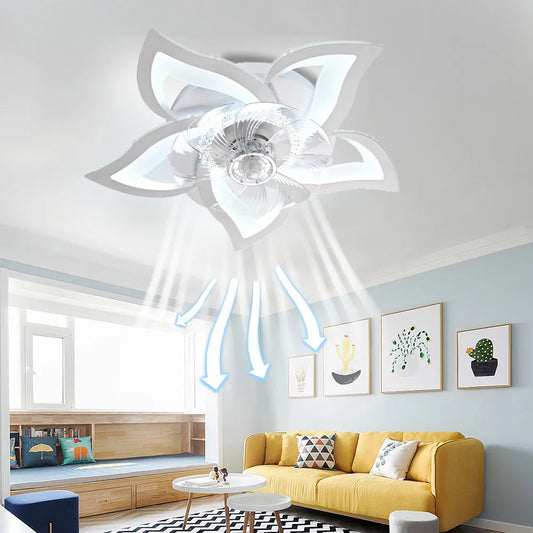 Ceiling Fan With Led Light For Living Room Bedroom Home Chandelier Modern Led Ceiling Fan Lamp Decor Lighting - Your Homes Décor and More
