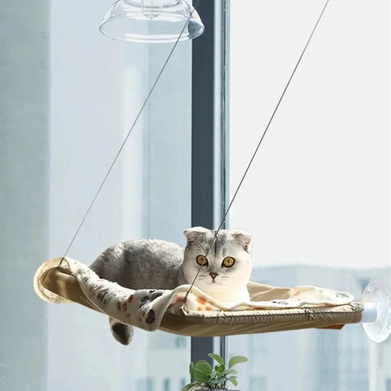 Hanging Cat Hammock  Kitten Climbing Sunny Window Nest