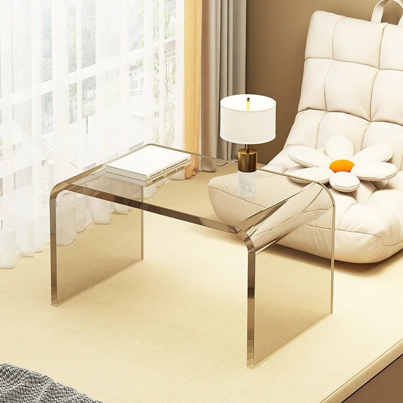 Simple And Light Luxury Acrylic Sofa Side Table - Your Homes Décor and More
