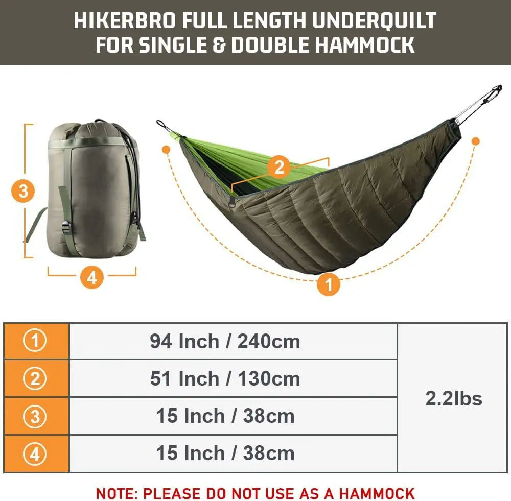 Outdoor Thickened Hammock Cover. Windproof Cotton Hammock Cover With Insulation. Hammock Sleeve