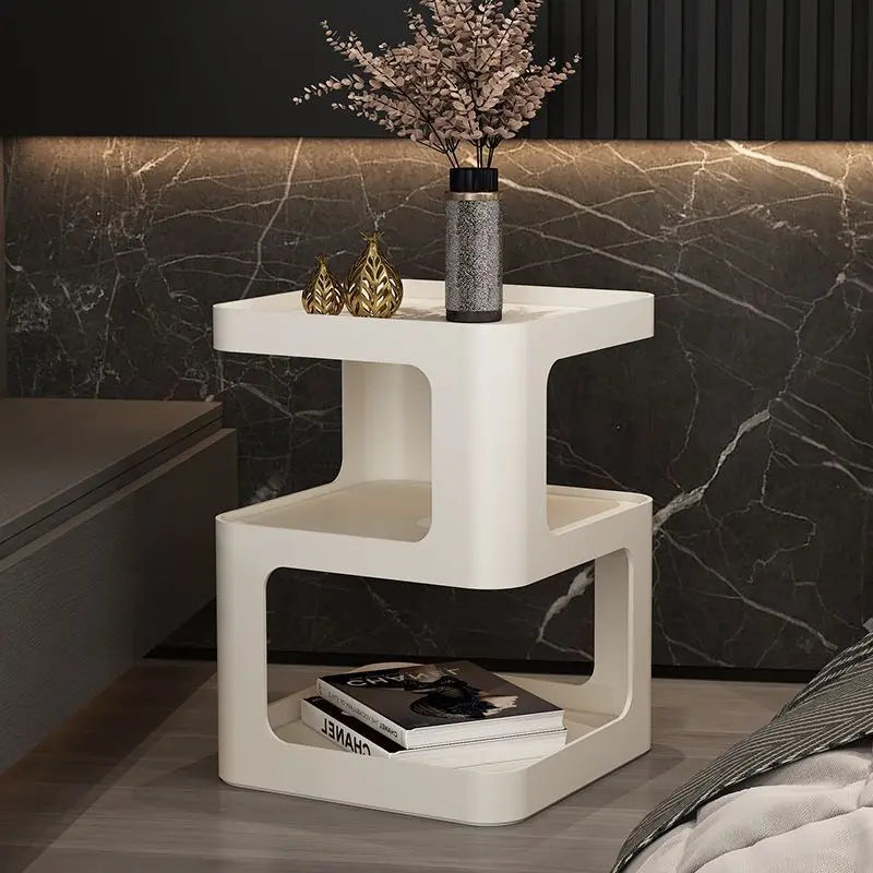 Nordic Minimalism Sofa Side Table Geometric Design